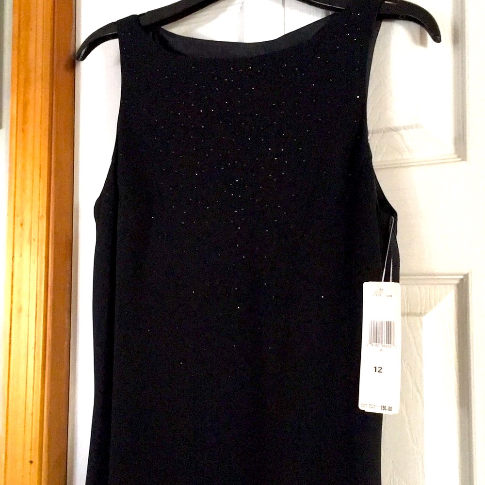 NWT Jones of NewYork soft velvety lightweight black with shimmers